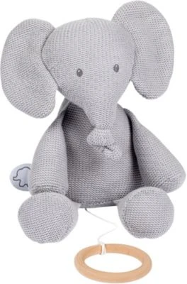 Nattou Spieluhr Strick - Sitzender Elefant, Grau 3 Nattou Spieluhr Strick - Sitzender Elefant, Grau
