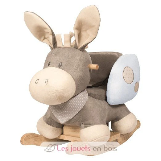 Schaukel Spielzeug - Cappuccino Esel - Nattou 4 Schaukel Spielzeug - Cappuccino Esel - Nattou – Bild 2
