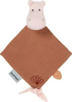 Nattou SUSIE & BONNIE Mini-Kuscheltuch Susie Nilpferd Blassrosa