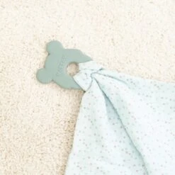 NATTOU Silikonbiss Ohne BPA Mit Baumwolldecke 28 X 28 Cm Mint -Nattou 5e64a6a17a72b04bc5a17690cb8d09c2