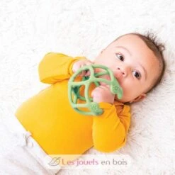 Set Mit 2 Silikonkugeln Grüne Minze - Nattou -Nattou 879064 nattou set de 2 balles silicone vert menthe 2