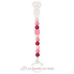 Schnullerkette Silikon Koralle - Nattou