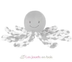 Krake Grau-weiß - Nattou