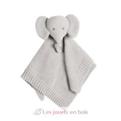 Tembo Kuscheltuch Stricken Grau - Nattou