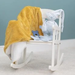 NATTOU Silikon Beißring Ohne BPA Mit Baumwolldecke 28 X 28 Cm Blau -Nattou a16e02a42fcb64ceec262655425d9c74