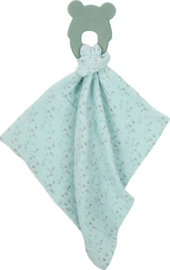 NATTOU Silikonbiss Ohne BPA Mit Baumwolldecke 28 X 28 Cm Mint