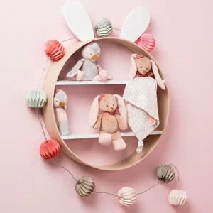 NATTOU Mini-Kuscheltier Hase Pauline 20cm In Beige 4 NATTOU Mini-Kuscheltier Hase Pauline 20cm In Beige – Bild 2