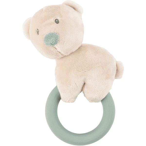 Nattou Romeo, Jules & Sally Rassel Mit Silikonring Bär 3 Nattou Romeo, Jules & Sally Rassel Mit Silikonring Bär