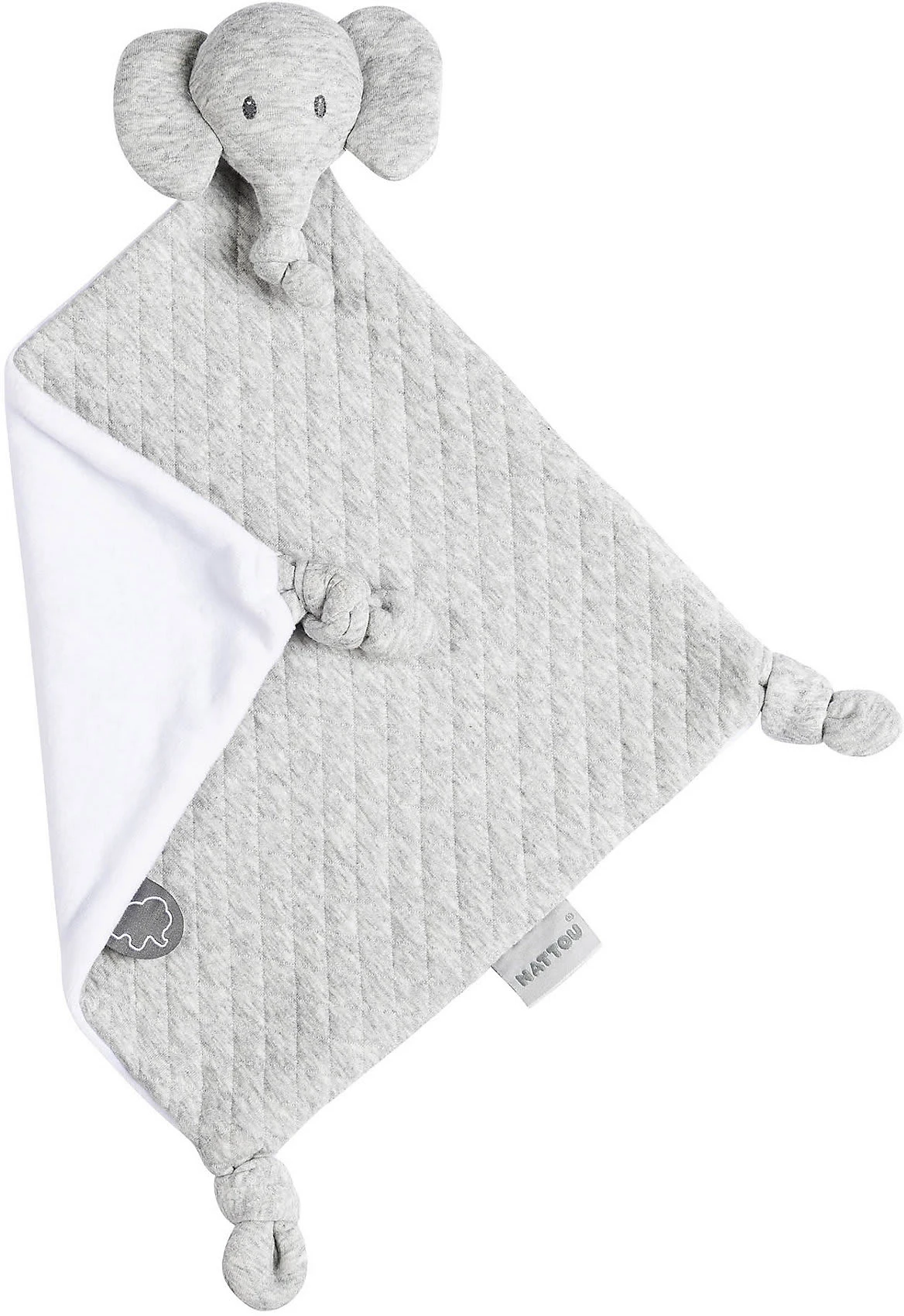 NATTOU Schnuffeltuch Elefant, Grau 3 NATTOU Schnuffeltuch Elefant, Grau