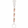 Nattou Schnullerkette Rosa-weiss-beige -Nattou nattou schnullerkette rosa weiss beige a309541