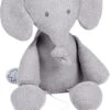 NATTOU Spieluhr Strick - Sitzender Elefant, Grau