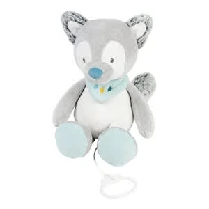 NATTOU Spieluhr Tiloo Der Wolf 30cm In Grau 3 NATTOU Spieluhr Tiloo Der Wolf 30cm In Grau