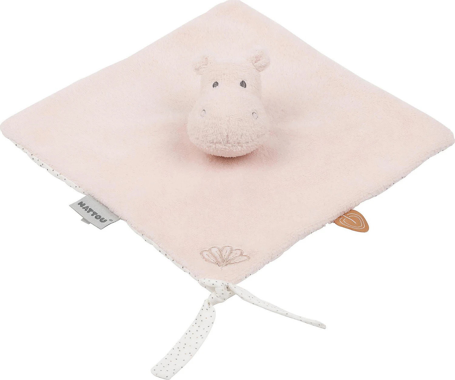 NATTOU SUSIE & BONNIE Kuscheltuch Susie Nilpferd Blassrosa 3 NATTOU SUSIE & BONNIE Kuscheltuch Susie Nilpferd Blassrosa